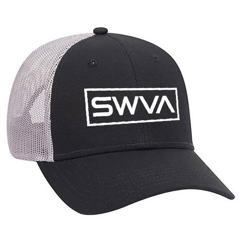 SWVA hat - black/grey mesh snapback
