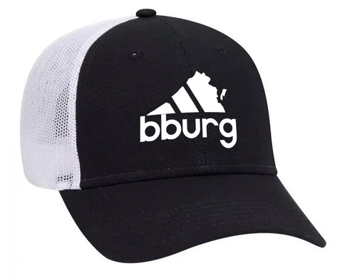 Blacksburg All Day hat - black/white mesh