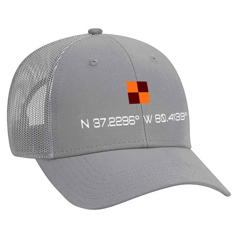 Blacksburg Coordinates hat - grey mesh