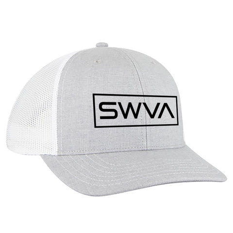 SWVA hat - grey/white mesh snapback