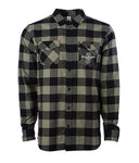 Greenhouse Flannel - Olive/Black
